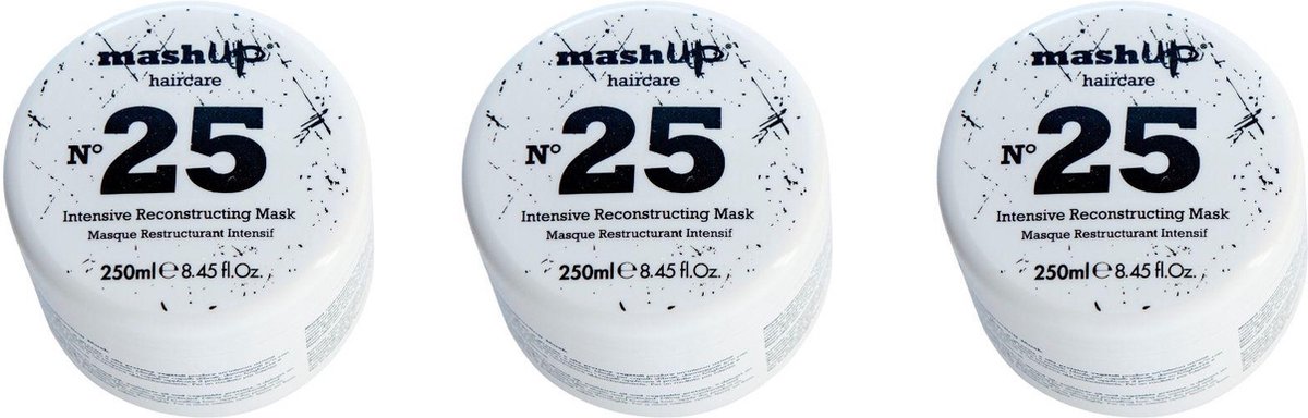 mashUp haircare N° 25 Intensive Reconstructing Mask 250ml - 3 stuks