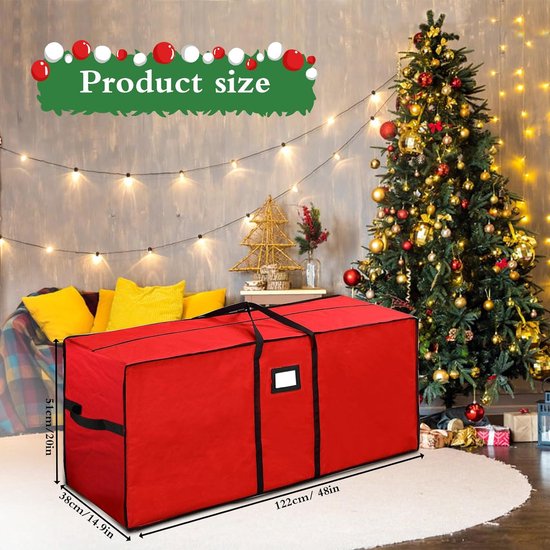 Sac de rangement pour sapin de Noël 122*38*51 cm, tissu Oxford