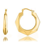 Juwelier Zwartevalk - 14 karaat gouden oorbellen 12.145/16mm--