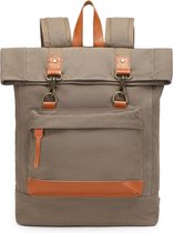 Kono Backpack - Sac à dos - 20-35 Litres - Sac pour ordinateur portable 15,6 pouces - Kaki