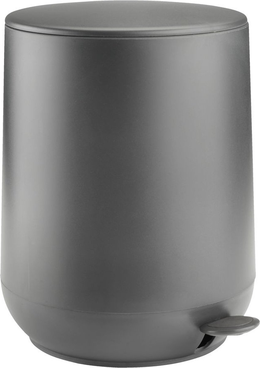 Goedkoopste Luxe pedaalemmer - donker grijs - soft close - 5 L - 5 liter - badkamer - toilet - keuken - kantoor - slaapkamer