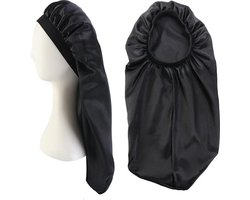 Afabs® Satin Bonnet pour Dreadlocks / Tresses / Rasta - Black Dreadsock / Satin Sleep Bonnet / Hair Bonnet