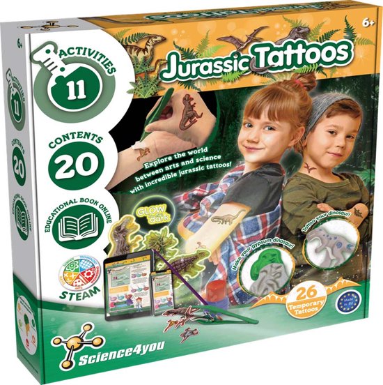 Science4you Tattoo-Fabrik – Experimentier-Set Für Kinder Ab 8 Jahren Mit 8 Spannenden Versuchen