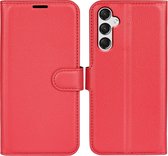 Coverup Book Case - Convient pour Samsung Galaxy A25 Case - Rouge