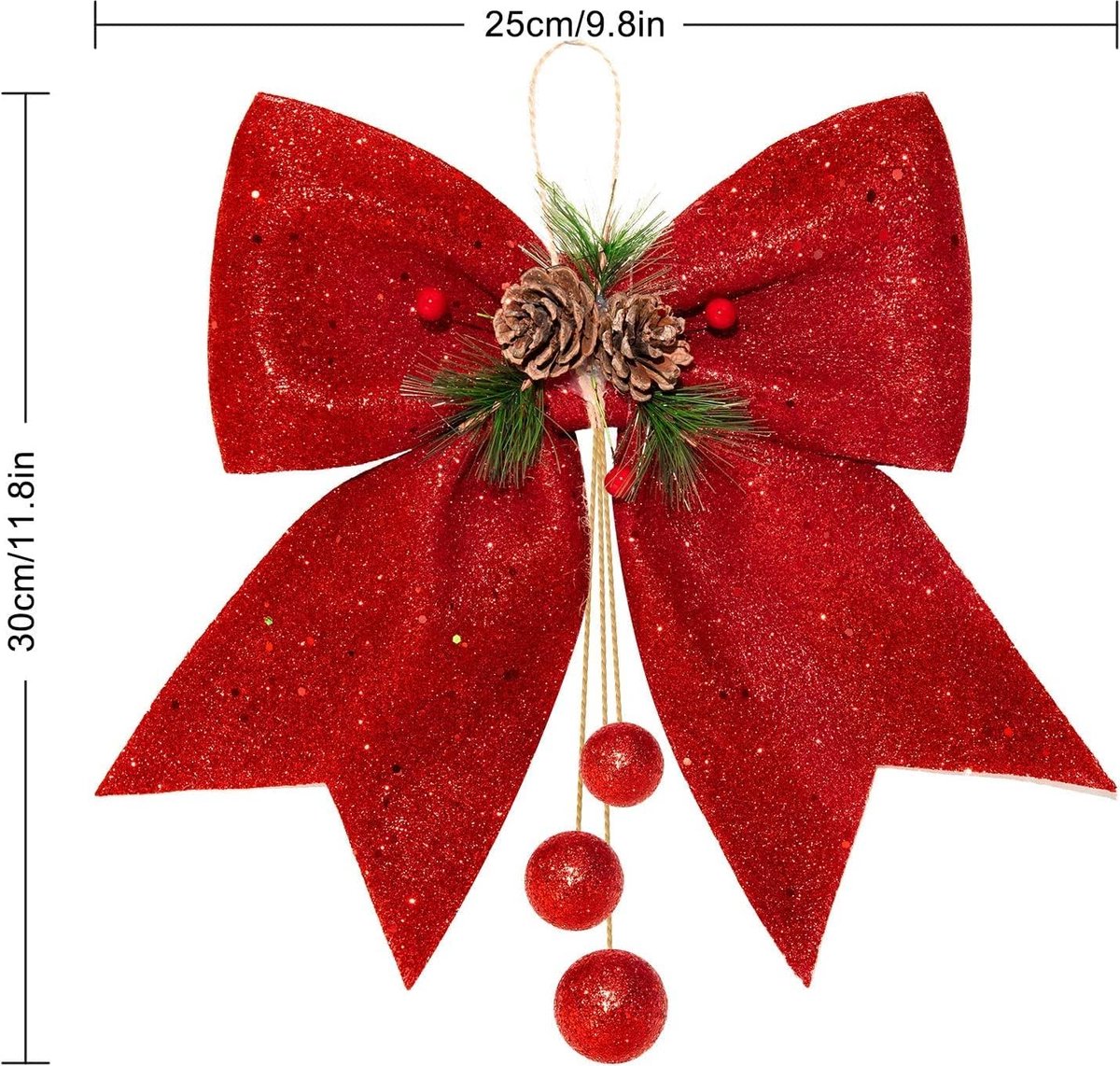 Kerstboom Bogen, Kerstboom, Glitter Kransen Bows Pailletten Strikken