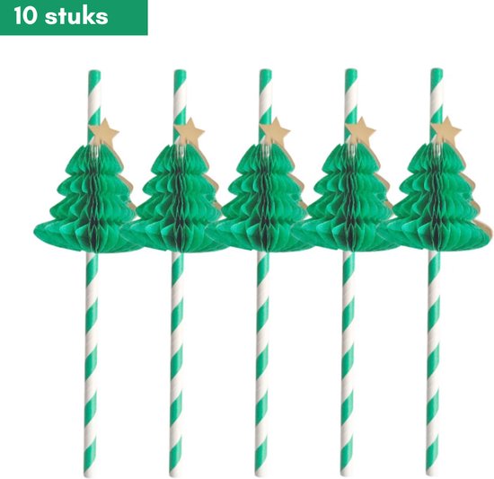 Kerstboom Kerst Drinkrietjes Drink Rietjes Rietjes Kerst