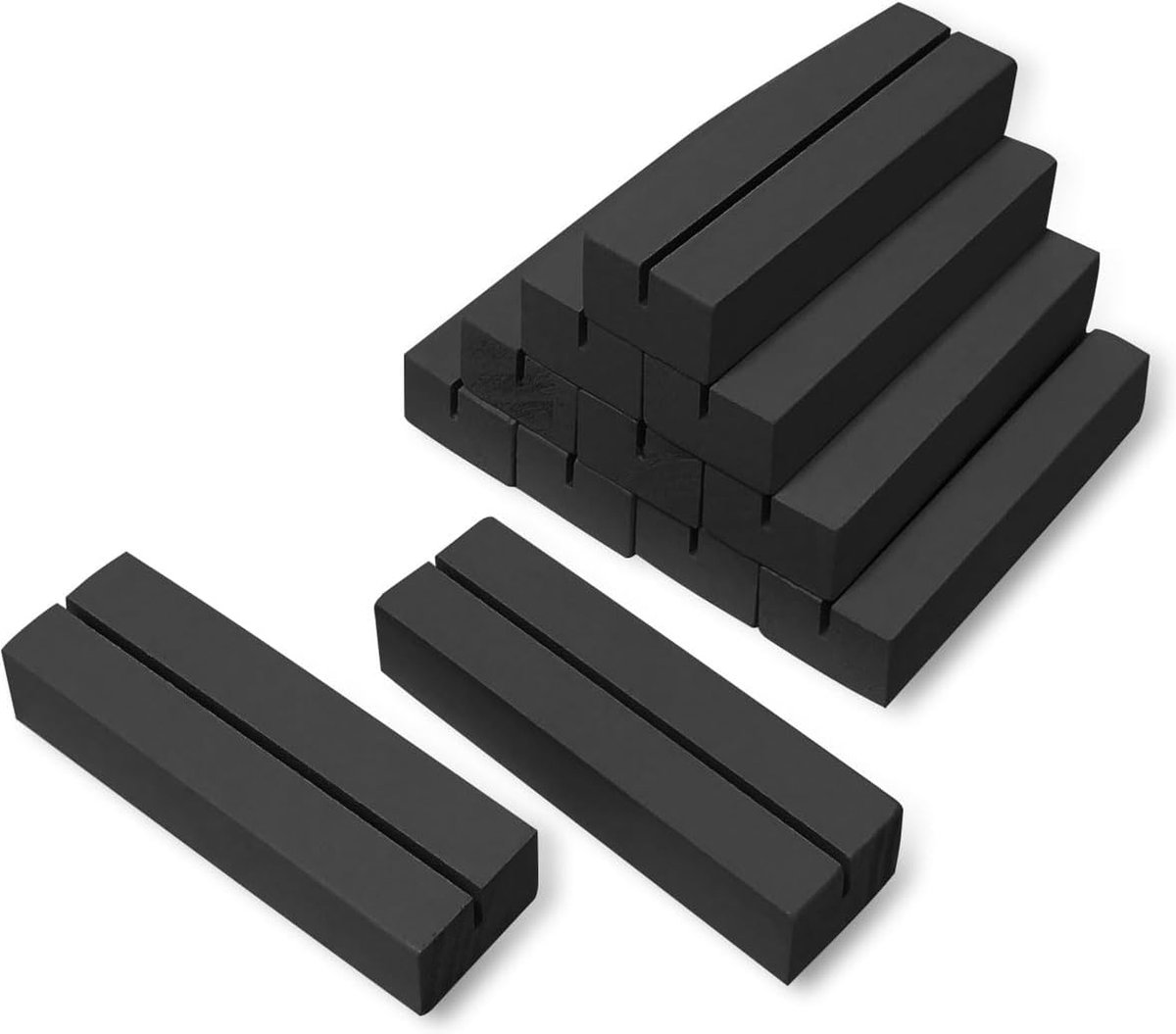 Socle Bois Paquet De 10 Porte-cartes En Bois, Porte-cartes Photo