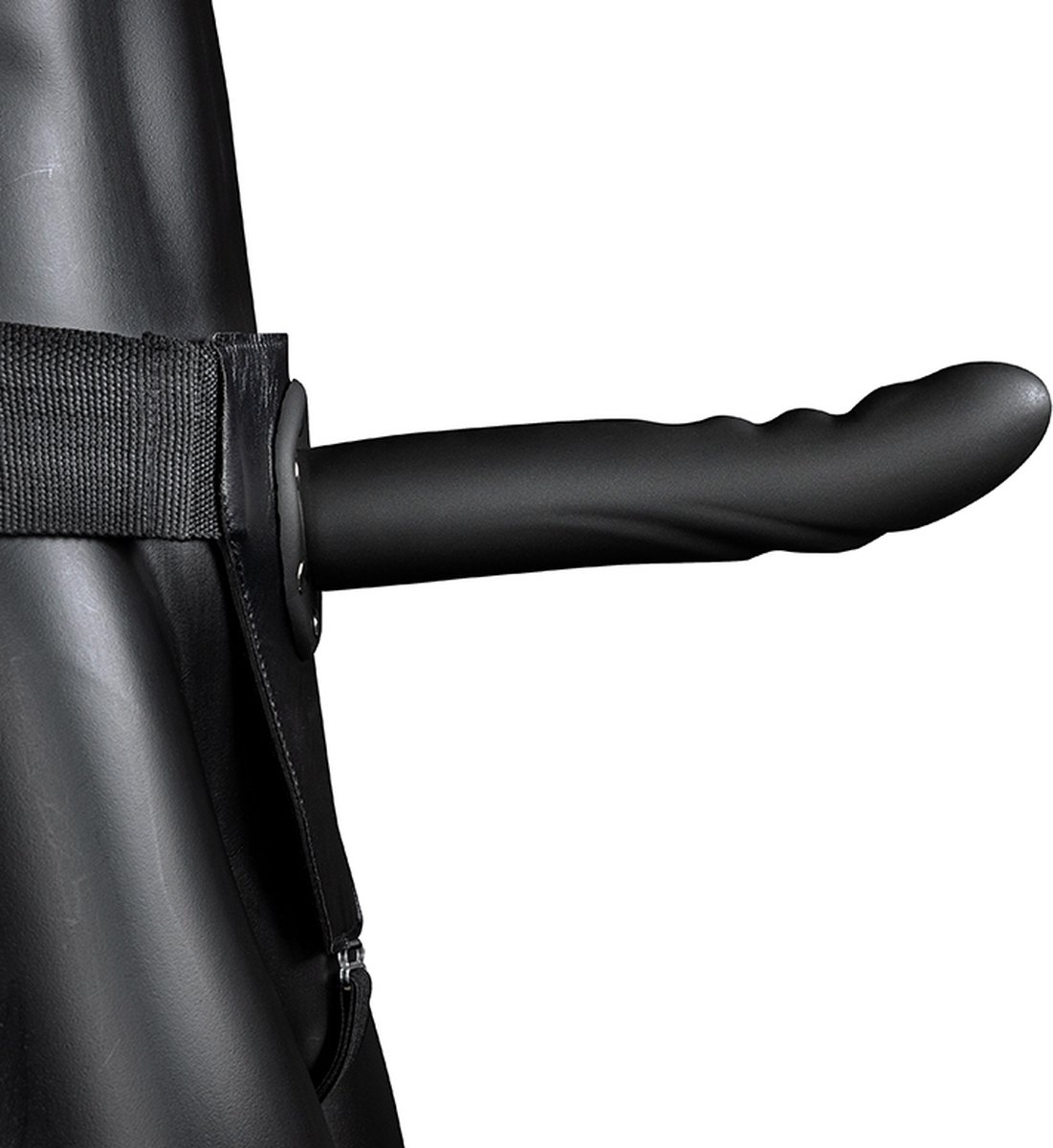 Goedkoopste Textured Curved Hollow Strap-On - 8 / 20 cm