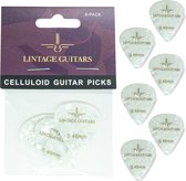 6 Stuks Plectrum Set - 0.46 Plectrum - Celluloid Guitar Picks - Lintage Guitars®