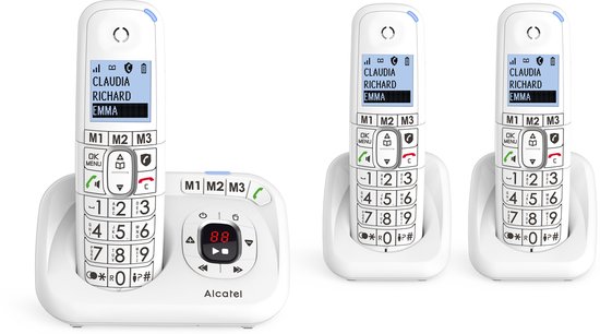 Téléphone fixe sans fil avec répondeur alcatel xl785 blanc ALCATEL