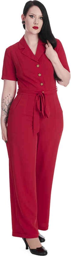 Banned - Combinaison Pleased As Punch - L - Rouge