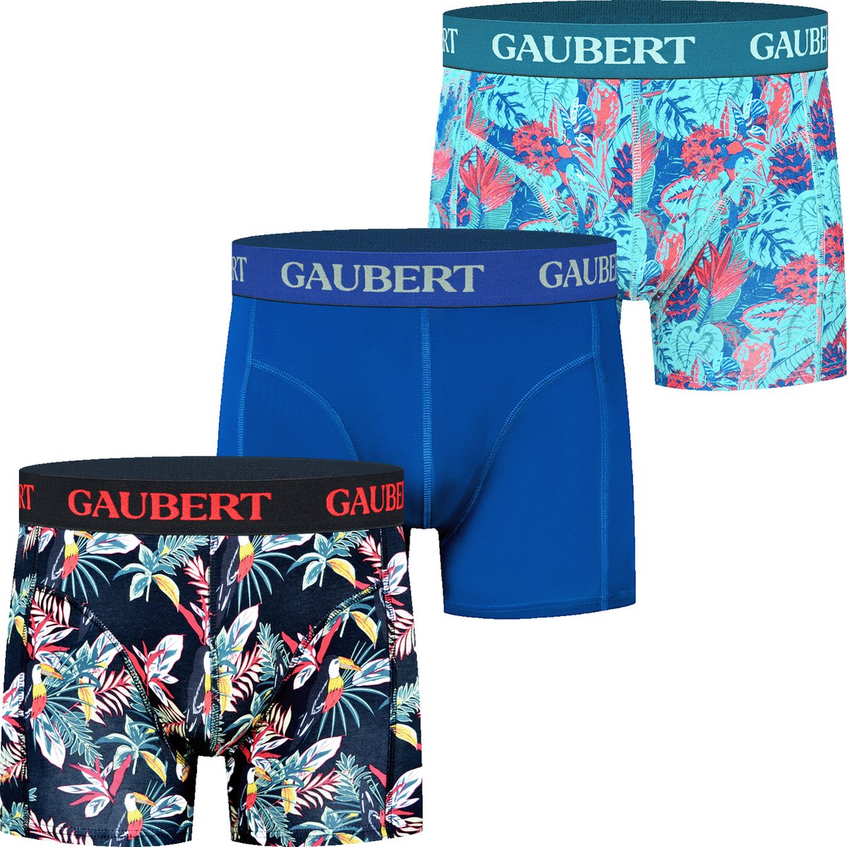 Gaubert Heren boxershort Bamboe 3-pack - Bird - 013 - XL