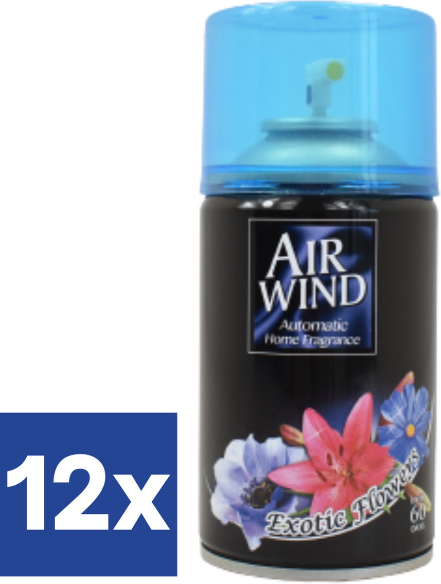 Airwind Luchtverfrisser Exotische Bloemen (voordeelverpakking) - 12 x 260 ml