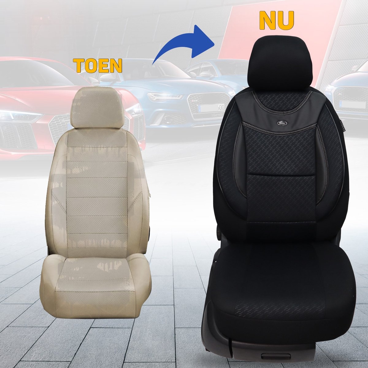 Alfombrillas Para Seat Ibiza 4 (2008-2017) - Terciopelo De Lujo, Costura Plateada, Antideslizantes