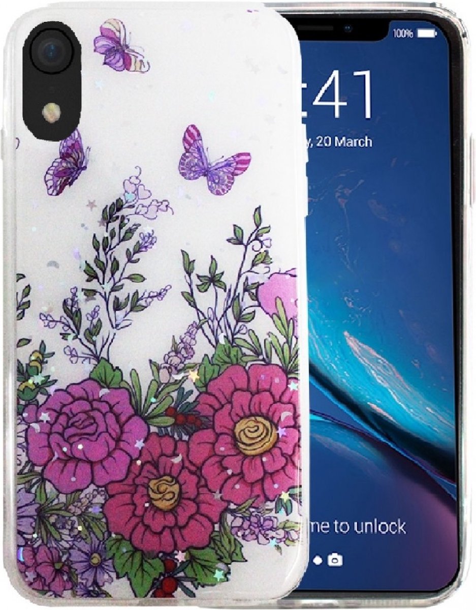 Hoesje Geschikt voor Apple iPhone Xr silicone/TPU back cover print (4)