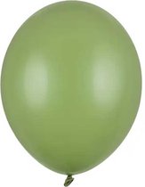 Partydeco - Ballonnen latex - Rosemary green Eucalyptus 27 cm (10 stuks)