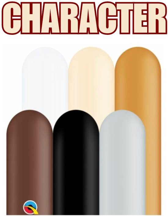 Qualatex Modelleerballonnen character Kleuren 260Q 100 stuks