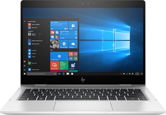 HP EliteBook x360 830 G6 Intel® Core™ i5 i5-8265U Hybride (2-in-1) 33,8 cm (13.3") Touchscreen Full HD 8 GB DDR4-SDRAM 256 GB SSD Wi-Fi 6 (802.11ax) Windows 10 Pro Zilver - HP - Hoofdafbeelding