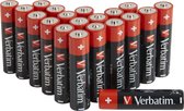Verbatim 49877, Batterie à usage unique, AA, 1,5 V, 20 pièce(s), -18 - 50 °C, 50,5 mm