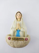 Wijwaterbakje Heilige Maria van Lourdes / Polystone / katholiek