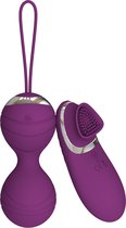 Playbird® - Vibrerend ei draadloos - extra vibrator in afstandsbediening - oplaadbaar - cadeautje voor haar - aubergine