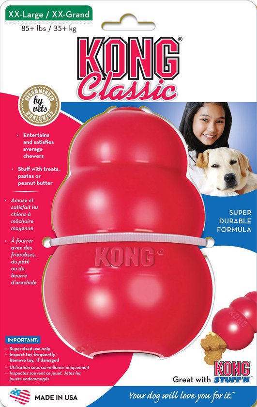 Kong Chew Bone - Jouet pour chien - Rouge - XXL