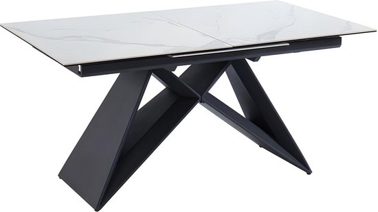 Table extensible pour 4 à 6 personnes gris