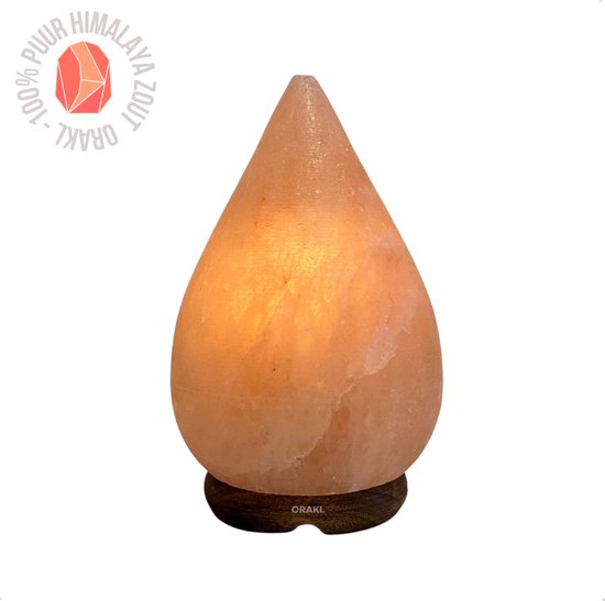 Orakl® - Luxe Dimbare Himalaya Zoutlamp Rain – 3-4 KG – Met Dimmer – 100% Himalayazout - Zoutlamp Himalayazout – Zoutlamp Nachtlampje – Zoutlampen - Zoutsteen