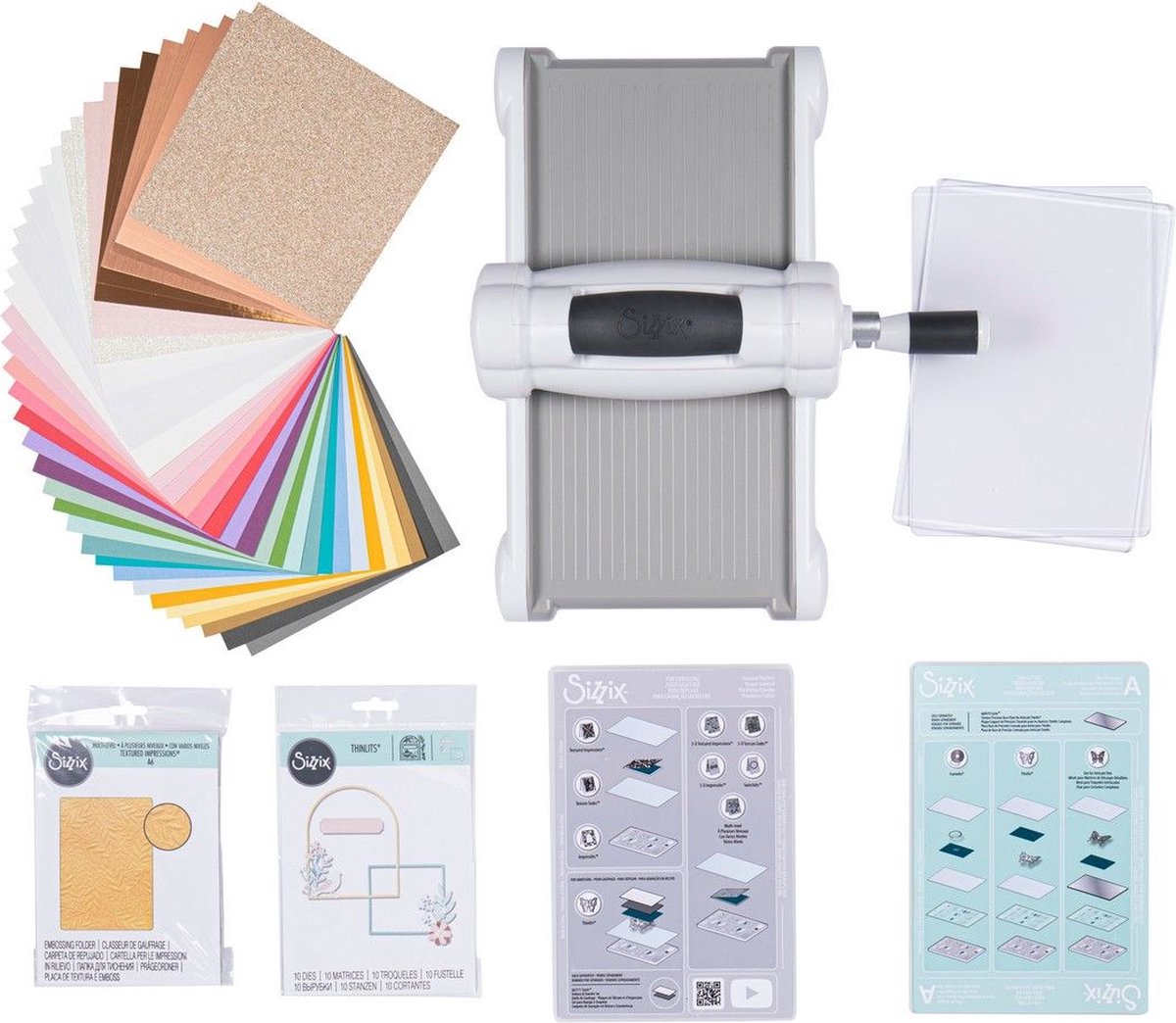 Kit Démarrage Sizzix Big Shot Switch Plus - Machine De Découpe Et Gaufrage Électrique - Version Europe