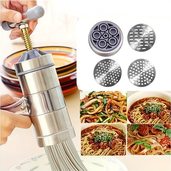 Pastamachine - Pastamaker - Noodles - Spaghetti - Keukenmachine van Emerio — afbeelding 3