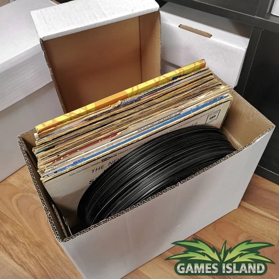 Comic book collectors box - Stripdoos-verhuisdozen-archiefdoos-boekendoos-platendoos-kartonnen doos (wit) - Digital Rx