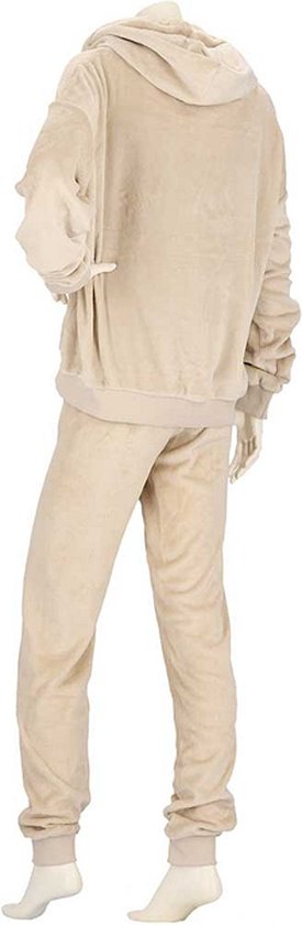 Accueil Costume Femme Molleton Beige Uni - Loungewear - Taille S/M