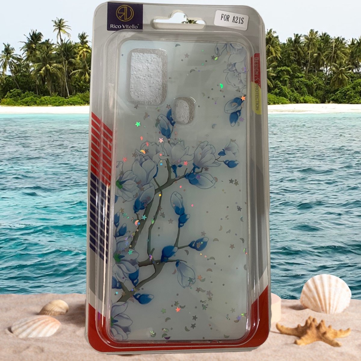 Silicone hoesje Geschikt voor Samsung Galaxy A21s/TPU back cover print (1)