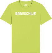 Bamischijf - Frituur Snack Cadeau - Grappige Eten En Snoep Spreuken Outfit - Dames / Heren / Unisex Kleding - Unisex T-Shirt - Appel Groen - Maat XL