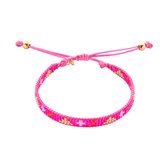 Armband - Biba - Miyuki Beads - Beaded Beauty's - Ibiza - Bohemian - Fuchsia/Oranje