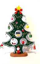 Eizook Sapin de Noël coloré avec 12 cintres pour sapin de Noël - 22 cm - Pour table - Pour buffet - Décoration de Noël pour l'intérieur