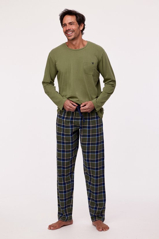 Woody Gar ons Pyjama Homme vert kaki taille S bol