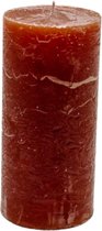 Branded By - Kaarsen 'Pillar' (Ø7cm x 15cm) - Cognac (set van 6)