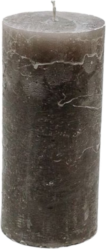 Branded By - Kaarsen 'Pillar' (Ø7cm x 15cm) - Morene (set van 6)