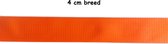 Tassenband - 3 meter - 40 mm breed - Neon oranje - Hobbyband - Nylonband - Banden - Polyesterband - PP band - Hobby - Naaien
