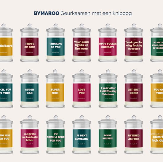 Geurkaars in cadeau - Our Friendship Rocks - Fresh Cotton - My Flame - My Flame Lifestyle