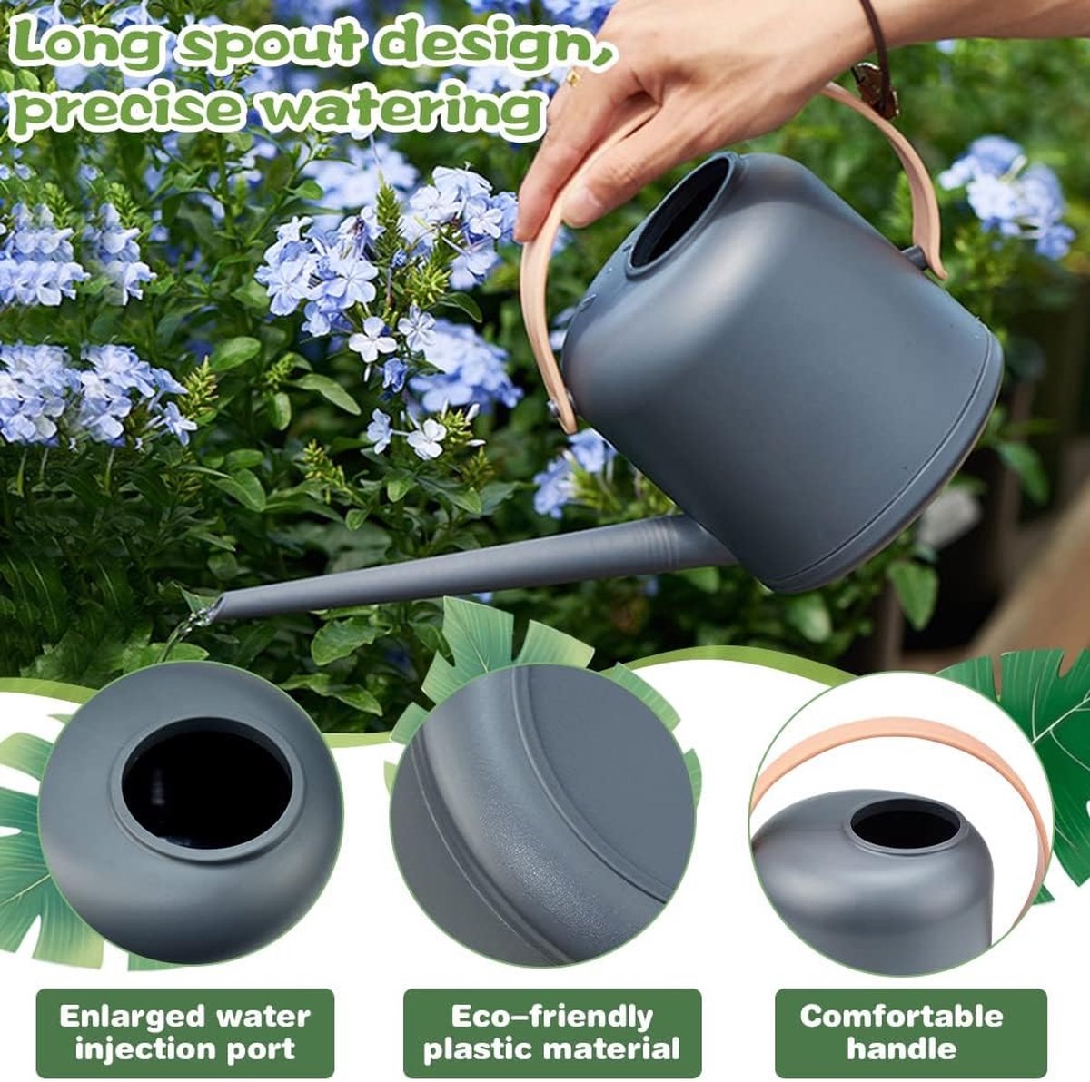 Arrosoir pour plantes d'intérieur Klein 1,7 L arrosoir à fleurs arrosoir en  plastique