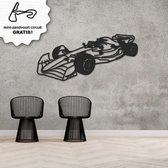 Voiture de Formule 1 3D - Voiture de course - Décoration murale - XXL 90x25cm - MDF noir mat - Poster - Max Verstappen - Red Bull Racing - Zandvoort - Spa