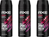 AXE Deo Spray Recharge 48 H Sport Fresh - Voordeelverpakking 3 x 150 ml