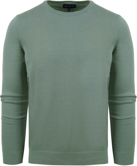 Suitable - Respect Oinir Pullover Groen - Heren - Maat L - Modern-fit