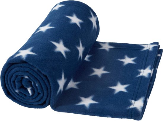 Knuffeldeken, pluizige deken, fleece-deken, deken voor in de woonkamer, sofa, warm, winter, zacht, voor op de bank, deken voor kinderen, zitbank, 120 x 150 cm, blauw