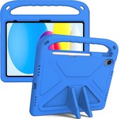 Tablethoes Apple iPad 10.9 (2022) | Ook ideaal voor kinderen | Volledig beschermd | iPad Hoes | Blauw