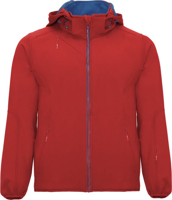 Soft shell jas Rood / Blauw Siberia merk Roly maat M