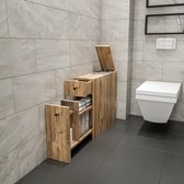 Meuble de salle de bain Asir - Chêne - 20 x 55 x 60 cm