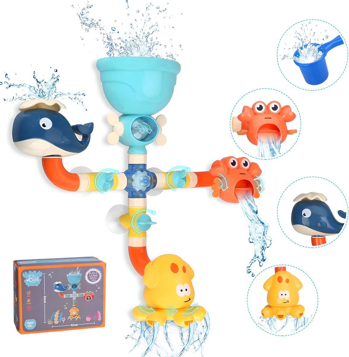 Badspeelgoed 1 jaar - een waterfeest voor baby's en peuters - MamaScrapelle